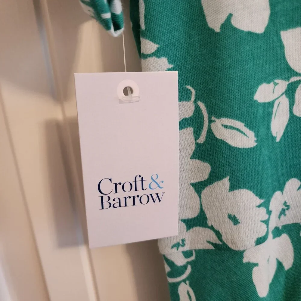 Crowft & Barrow Knit Dress Floral Size Medium NWT - Picture 6 of 7